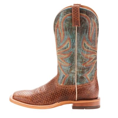 Ariat Western: Range Boss Botas Western Hombre - Marrones / Verde (PHXZY3162)